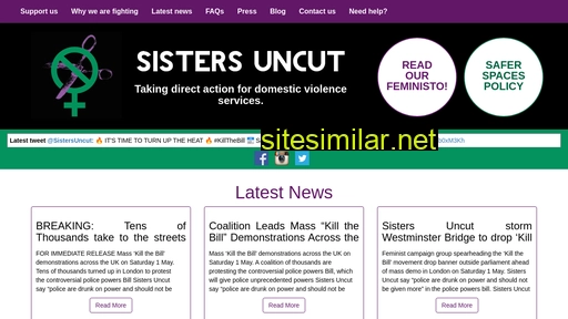 sistersuncut.org alternative sites
