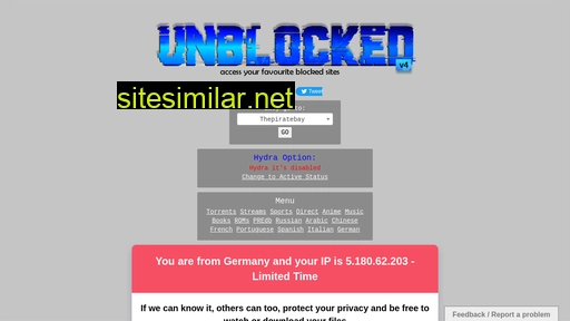 siteunblocked.org alternative sites