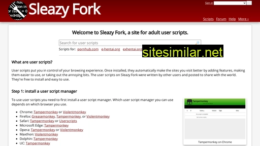 sleazyfork.org alternative sites