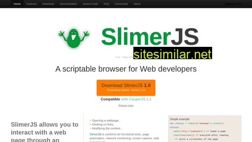 slimerjs.org alternative sites