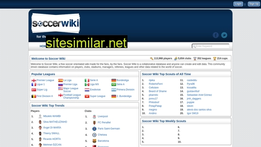 soccerwiki.org alternative sites