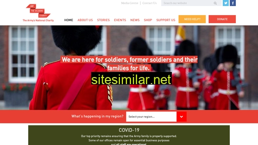 Soldierscharity similar sites