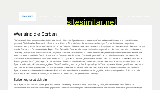 sorben.org alternative sites