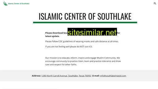 southlakemasjid.org alternative sites