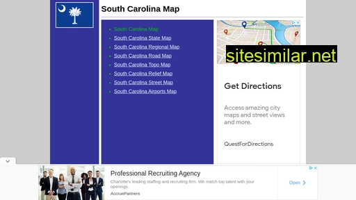 South-carolina-map similar sites