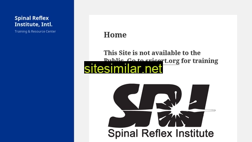 spinalreflextraining.org alternative sites