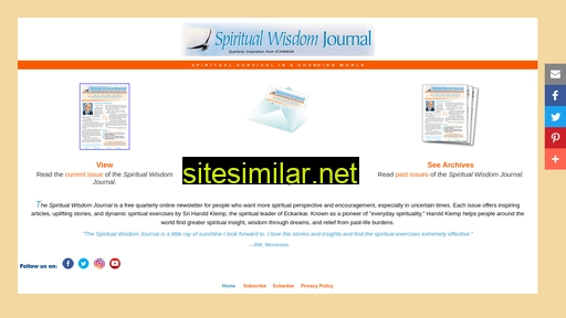 spiritualwisdomjournal.org alternative sites