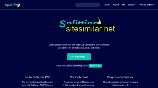 splitting.js.org alternative sites