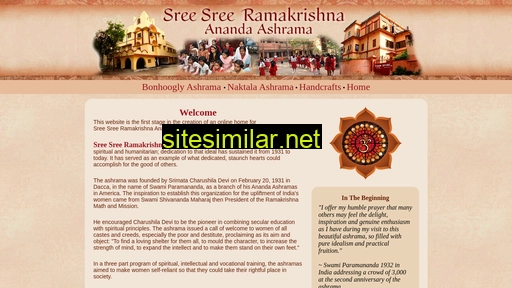sreeramakrishnaanandaashrama.org alternative sites