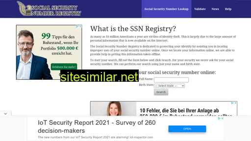 ssnregistry.org alternative sites
