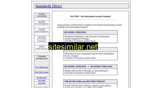 Standardsdirect similar sites