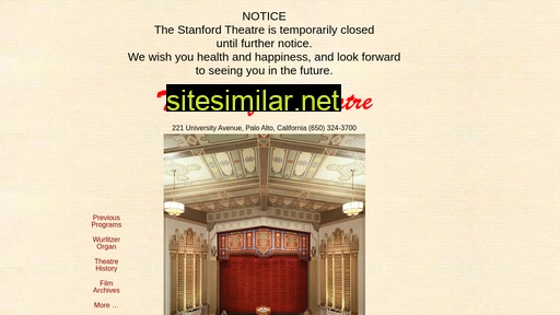 Stanfordtheatre similar sites