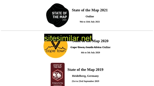 Stateofthemap similar sites