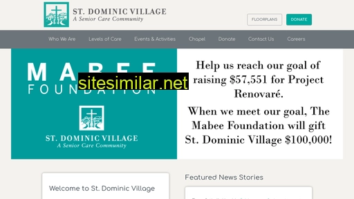 stdominicvillage.org alternative sites