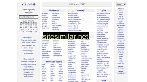 stillwater.craigslist.org alternative sites