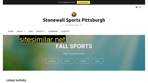 stonewallsportspgh.org alternative sites