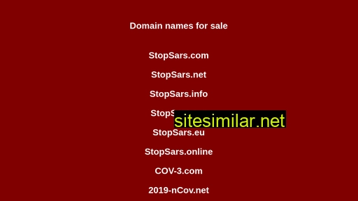 stopsars.org alternative sites