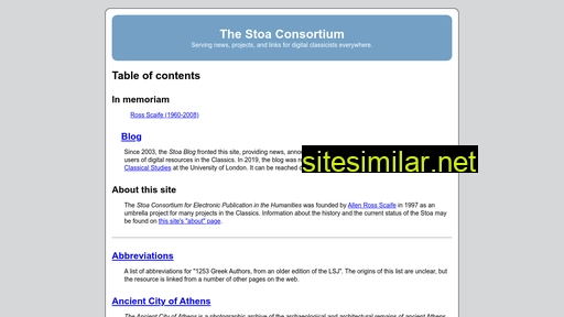 stoa.org alternative sites