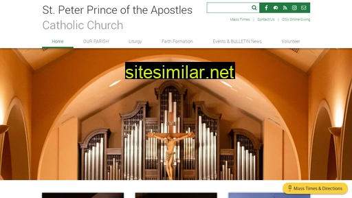 Stpeterprinceoftheapostles similar sites