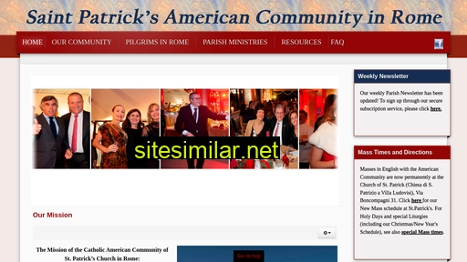 stpatricksamericanrome.org alternative sites