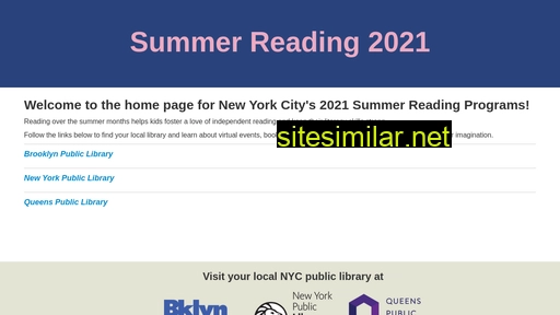Summerreading similar sites