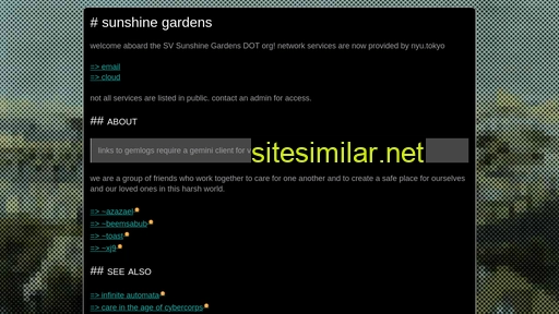 sunshinegardens.org alternative sites