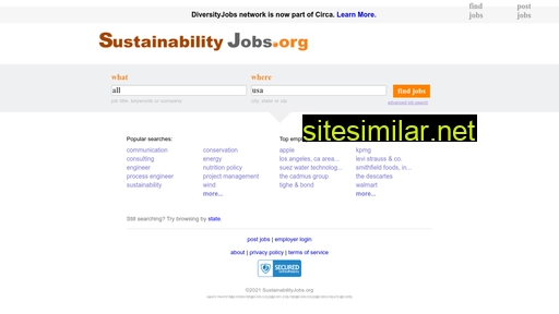sustainabilityjobs.org alternative sites