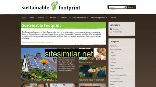 Sustainablefootprint similar sites