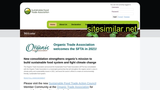 Sustainablefoodtrade similar sites