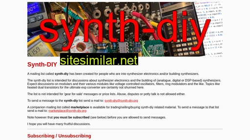 synth-diy.org alternative sites