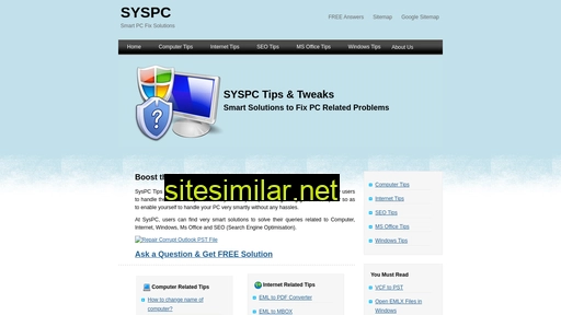 Syspc similar sites