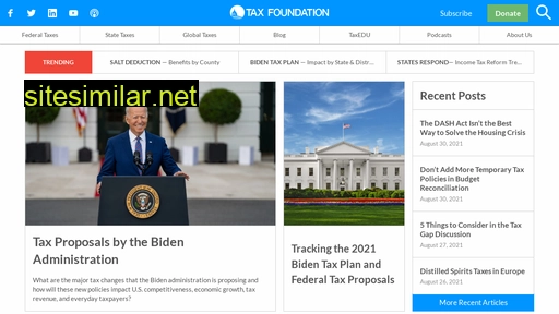 taxfoundation.org alternative sites