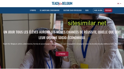 teachforbelgium.org alternative sites