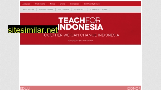 Teachforindonesia similar sites