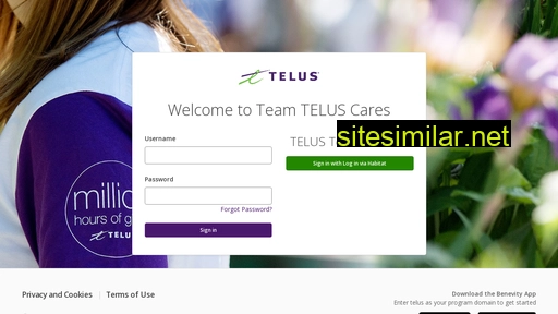 telus.benevity.org alternative sites