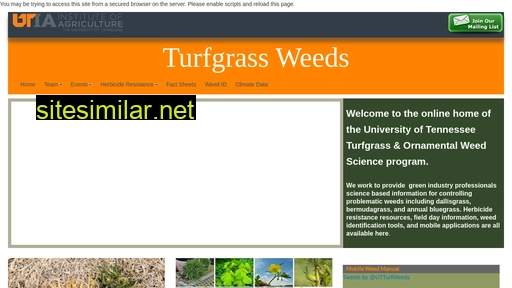 tennesseeturfgrassweeds.org alternative sites