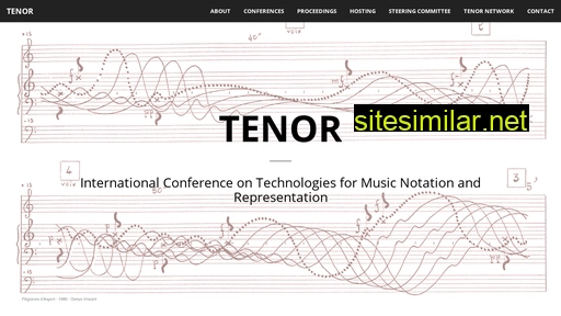 tenor-conference.org alternative sites