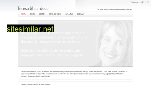 teresaghilarducci.org alternative sites