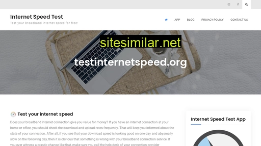 Testinternetspeed similar sites