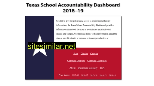 Texasschoolaccountabilitydashboard similar sites