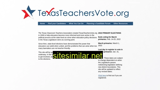 texasteachersvote.org alternative sites