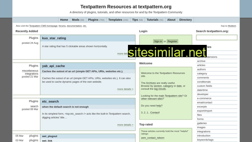 textpattern.org alternative sites