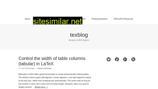 Texblog similar sites
