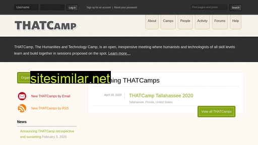 thatcamp.org alternative sites