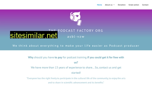 thepodcastfactory.org alternative sites