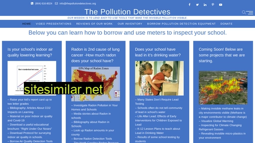 Thepollutiondetectives similar sites