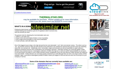 thermalstar.org alternative sites