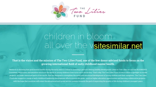 thetwoliliesfund.org alternative sites