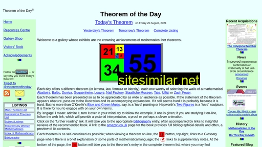 theoremoftheday.org alternative sites