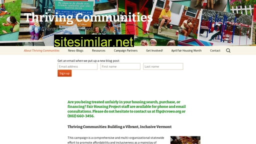 thrivingcommunitiesvt.org alternative sites